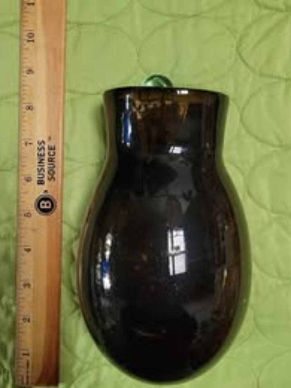 Amber Glass Hanging Vase